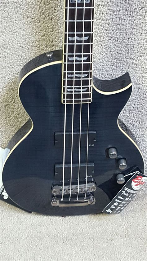 Esp Ltd Ec 404 Bass Guitar Emg Pickups See Thru Black Reverb