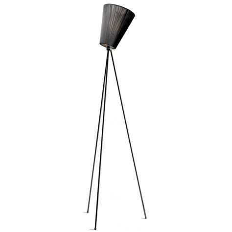 Floral shade metal lamp with multiple lights. Northern Lighting Oslo Wood Floor Lamp