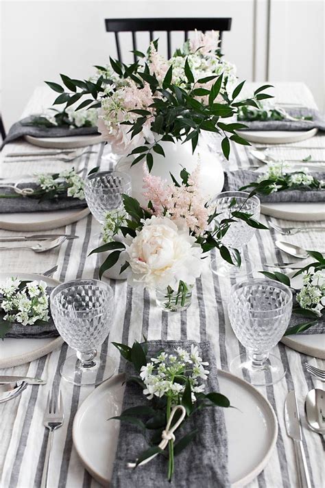 46 Great Spring Table Setting Ideas Dining Room Table Centerpieces