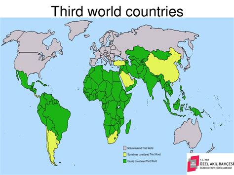 3rd World Countries Map