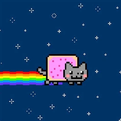 Twenty Five Iconic Cat Memes And Pics Of The 2010s Nyan Cat Neon Cat
