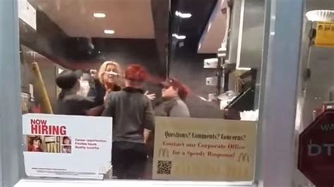 Mcdonalds Staff Fight Video Goes Viral