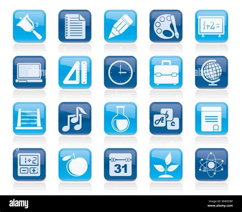 Education Science And Studies Icons Vector Icon Set Stock Vector
