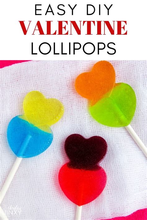 Diy Valentine Heart Lollipops Thrifty Jinxy