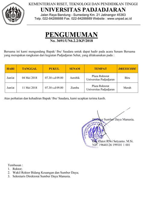 Seperti biasa, kamu bisa mengeceknya melalui video di bawah. Jadwal Senam Bersama Bulan Mei 2018 - Universitas Padjadjaran