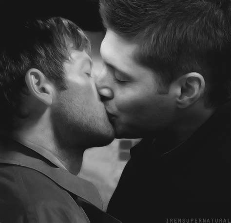 The First Kiss By Irensupernatural On Deviantart Destiel Supernatural Destiel Supernatural