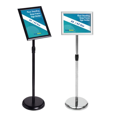 A4a3 Floor Standing Snap Frame Sign Holder Readydisplaysg