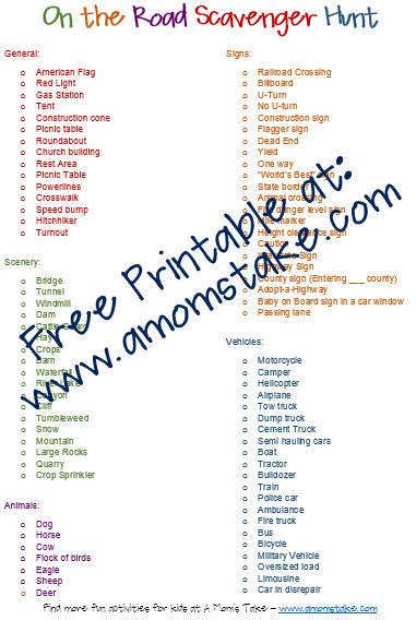 See more ideas about whether your little ones are indoors, taking a break outside, on a road trip, or in the classroom…this free i spy: Road Trip Games & Scavenger Hunt Printable Game! - A Mom's Take