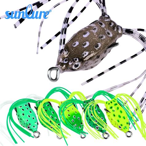 Sunlure 6pclot Frog Mouse Lures Fishing Bait 6 Colors Fishing Lures