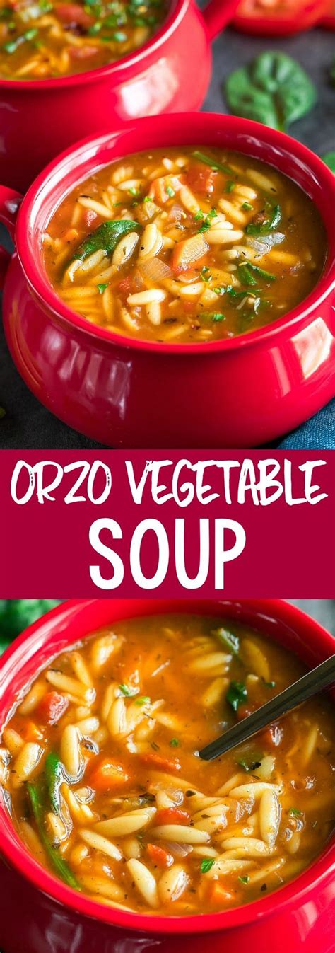 This Orzo Vegetable Soup Is A Quick And Easy One Pot Wonder And A