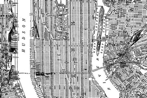 Manhattan Grid City Grid New York City Modern Architecture