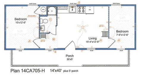 Our single wide mobile homes, aka single sections, range from the highly compact to the very spacious and come in a variety of widths, lengths and features. 14X40 Cabin Floor Plans | Cabin floor plans, Shed house ...