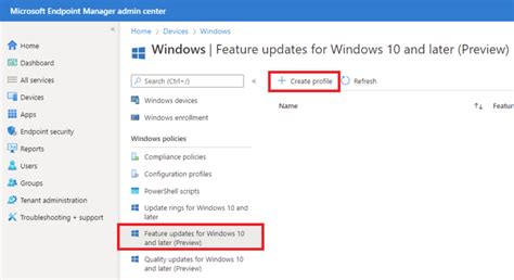 Microsoft Intune Update Ringe Konfigurieren Taste Of It