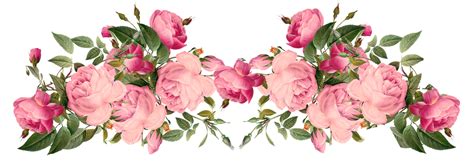 Free Faux Vintage Roses Frame And Borders Png Rosenrahmen Png