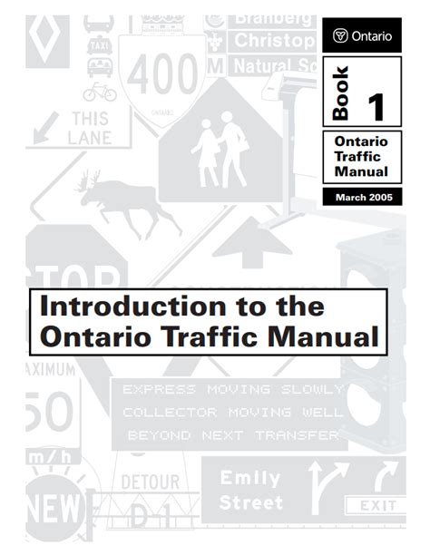 Ontario Traffic Manuals Ontario Traffic Council