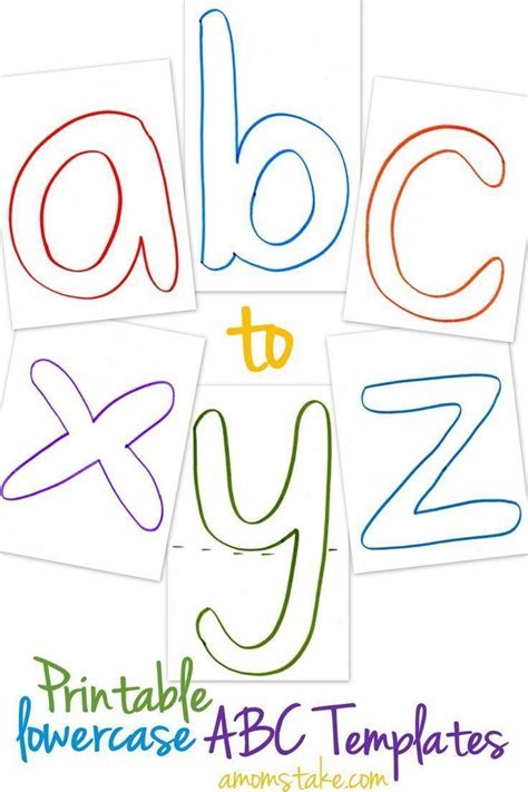 Abc Templates For Preschoolers Letter Worksheets