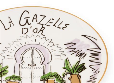 La Gazelle Dor Decorative Plate Ginori 1735