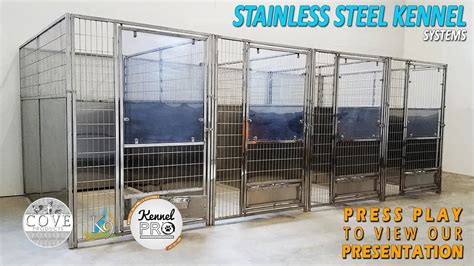 High Quality Stainless Steel Dog Kennel Systems Youtube