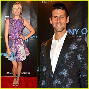 They tied the knot on july 10, 2014, at sveti stefan in montenegro. Maria Sharapova & Novak Djokovic: Sony Open Player Party ...