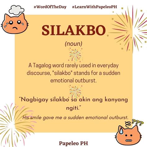 Silakbo A Tagalog Word Philippine Language Tagalog Words