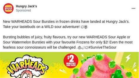 Frozen Drinks Hungry Jack S Australia Ad Bigdatr