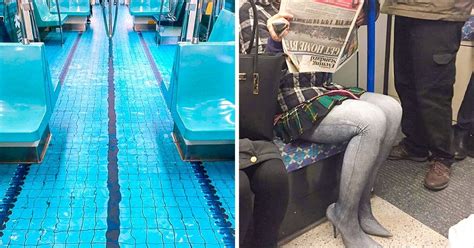 20 fotografías absurdas que muestran lo alocado que es viajar en metro genial