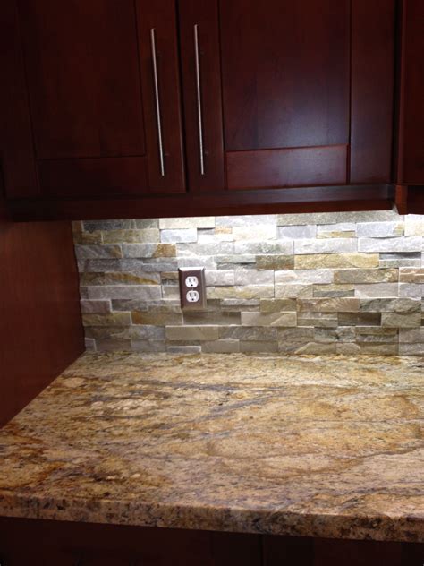 Established 2007,is the largest inventory of prefab cabinets and stone countertops, also one of the most professional in. Yellow river granite and quartz ledgestone backsplash ...
