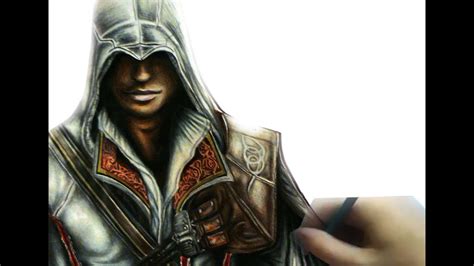 Drawing Ezio Auditore From Assassins Creed Youtube