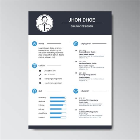 Worked regularly on graphic, layout, and production materials. Free Vector | Graphic designer resume template