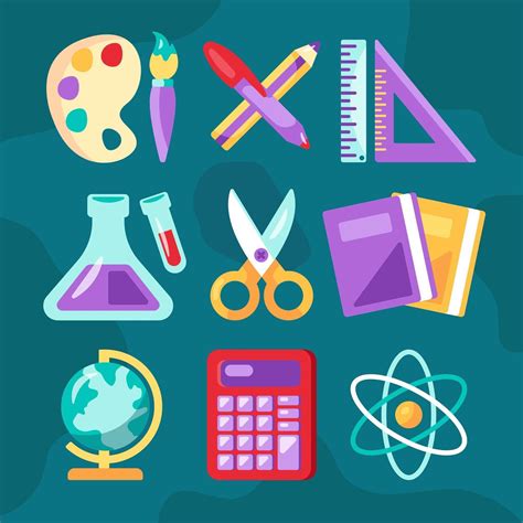 School Subject Icons