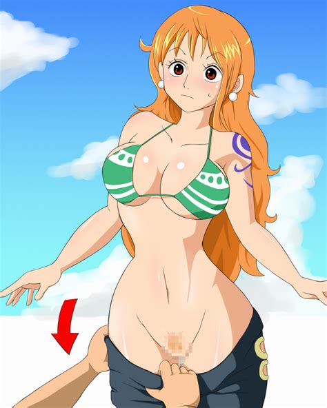 Rule 34 Bra Breasts Censored Hairy Pussy Lingerie Nami One Piece