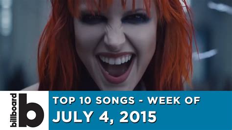 Top 10 Songs Week Of July 4 2015 Youtube