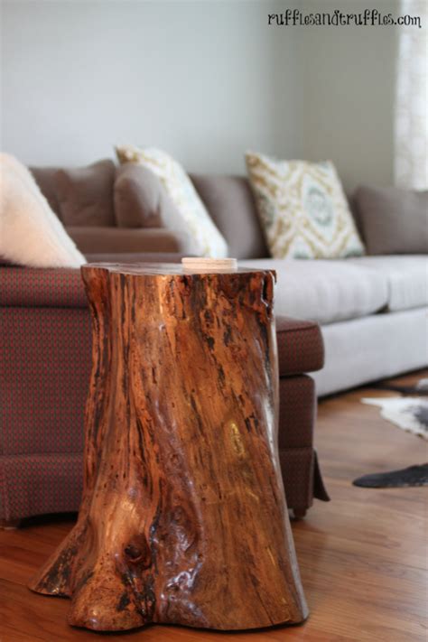 It started with a storm. Amazing diy tree-stump table - Sawdust Girl®