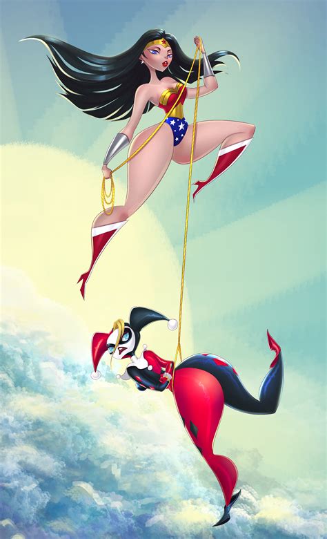 25 Harley Quinn And Wonder Woman Fanart Works Which Will Make You Want To See Them Together On