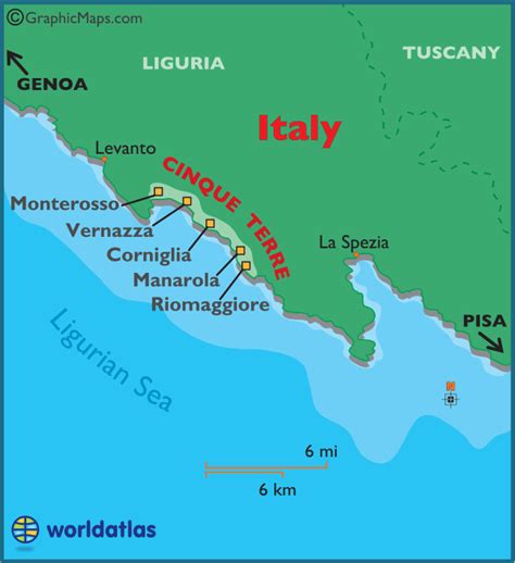 Cinque Terre Large Color Map In 2019 Cinque Terre Italy Cinque Terre