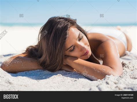 Relaxed Woman Lying Image And Photo Free Trial Bigstock
