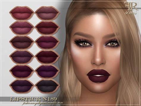 Frs Lipstick N189 By Fashionroyaltysims At Tsr Sims 4 Updates