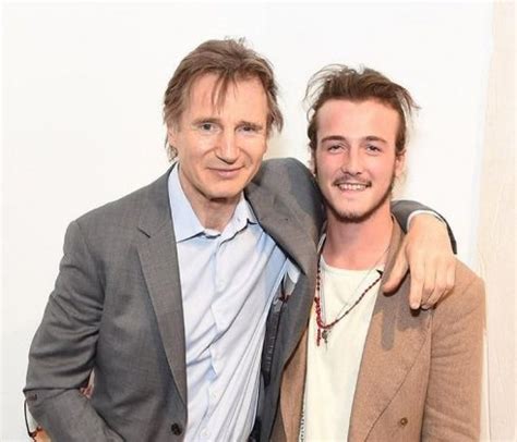 Michael Neeson With His Father Liam Neeson Married Biography