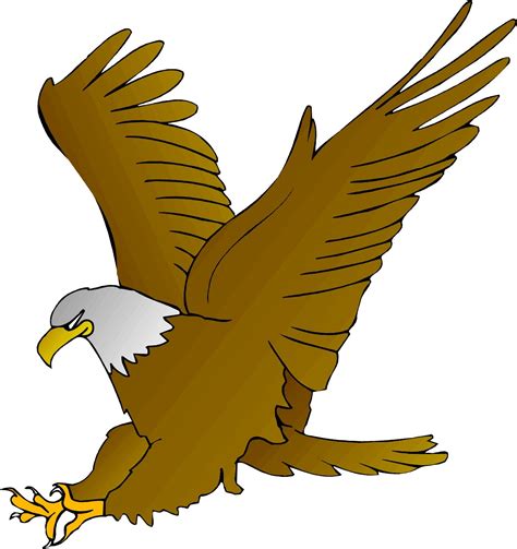 Cartoon Eagle Clipart Amos Elementary