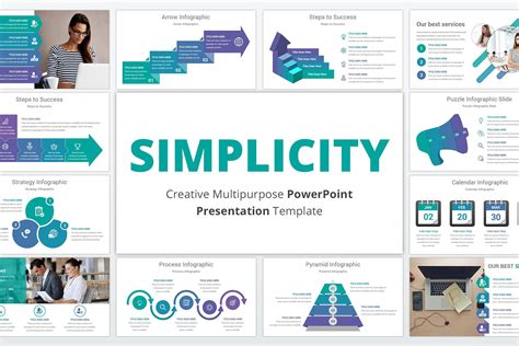 Simplicity Powerpoint Template Presentation Templates Creative Market
