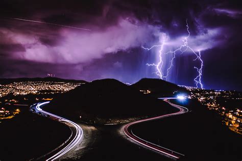 Lightning Strikes San Francisco California Image Free Stock Photo