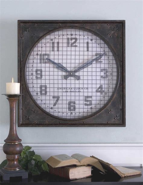 Industrial Style Hand Forged Metal Wall Clock 26 Loft Decor