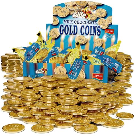Elite Milk Chocolate Gold Coins Individually Wrapped Mesh