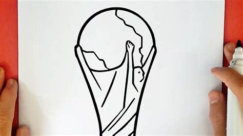 How To Draw The World Cup Trophy Youtube