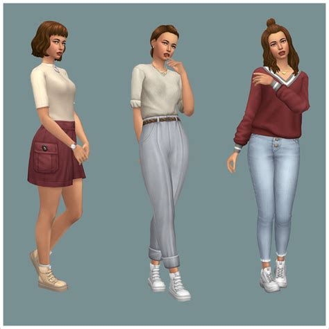Discover University Lookbook In 2021 Sims 4 Clothing Sims 4 Base