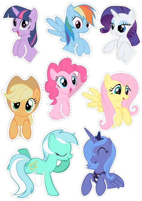 Pocket Pony Cutouts By Oceanbreezebrony My Little Pony Party My Little