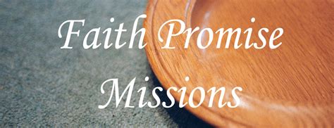 Faith Promise Giving Sonshine Baptist Church