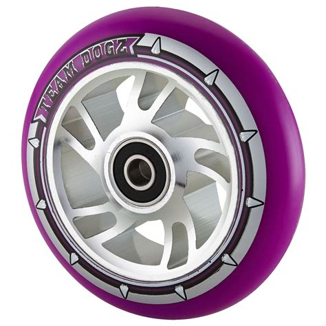 Team Dogz 110mm Purple Swirl Core Scooter Wheel Ebay