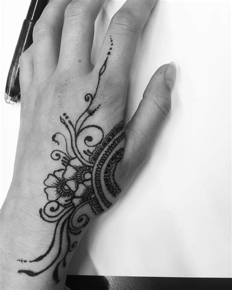 Henna Hand Tattoo Hand Tattoos