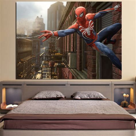 Cool Spider Man Wall Clinging 1pcs Wall Art Canvas Print — Superheroes